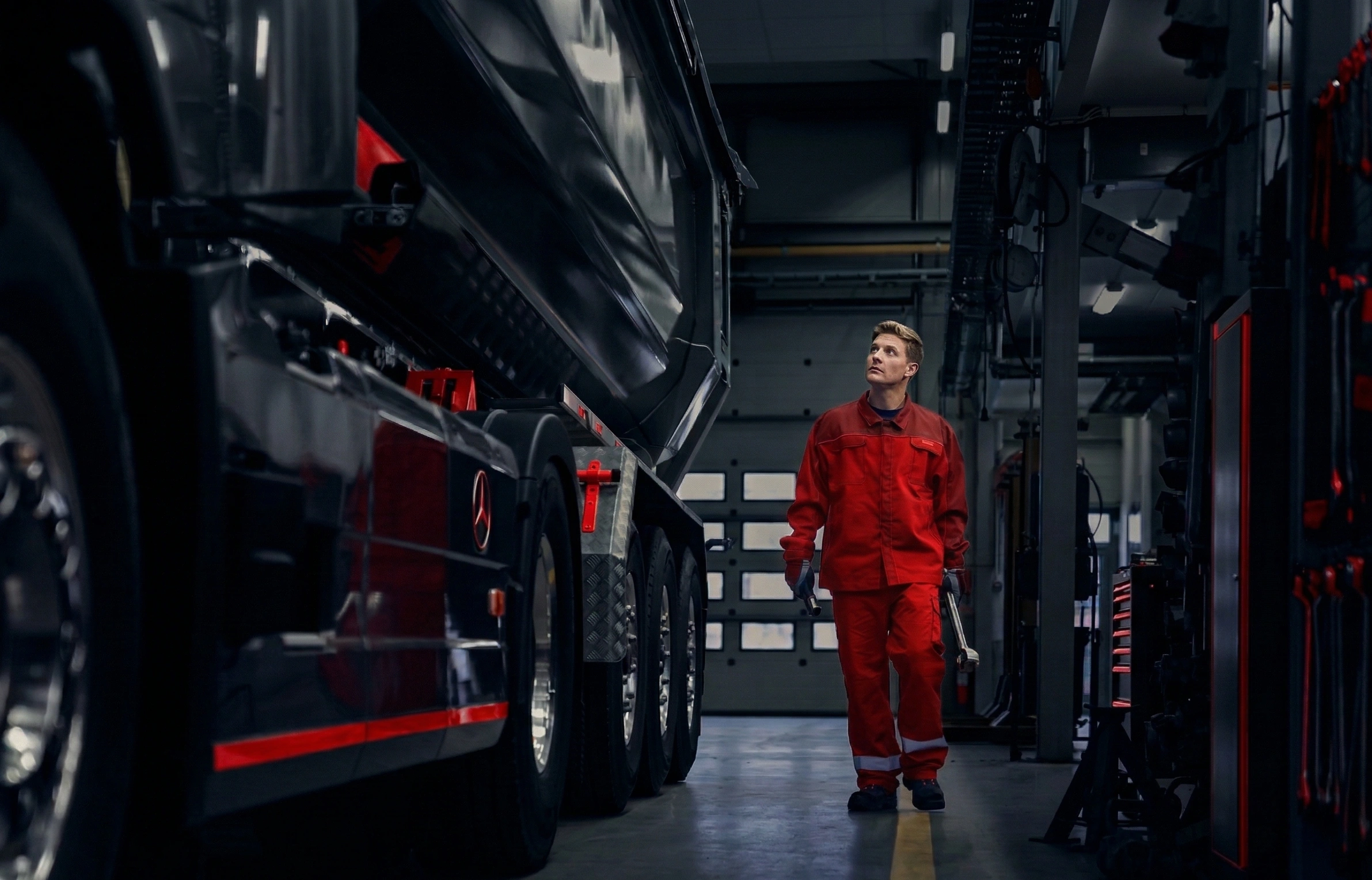 Profesionali vilkikų ir autovežių techninė priežiūra servisuose Lietuvoje bei Vokietijoje (Augsburge)