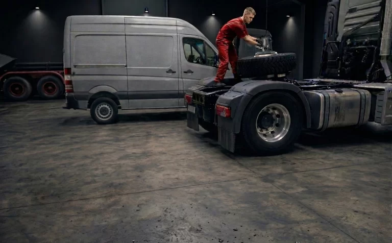 Profesionali vilkikų ir autovežių techninė priežiūra servisuose Lietuvoje bei Vokietijoje (Augsburge)